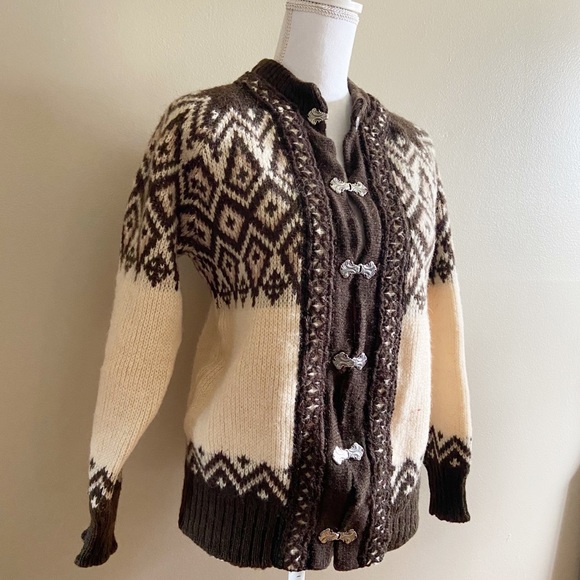 Nordstrikk Norwegian fair isle cardigan S - Picture 5 of 12